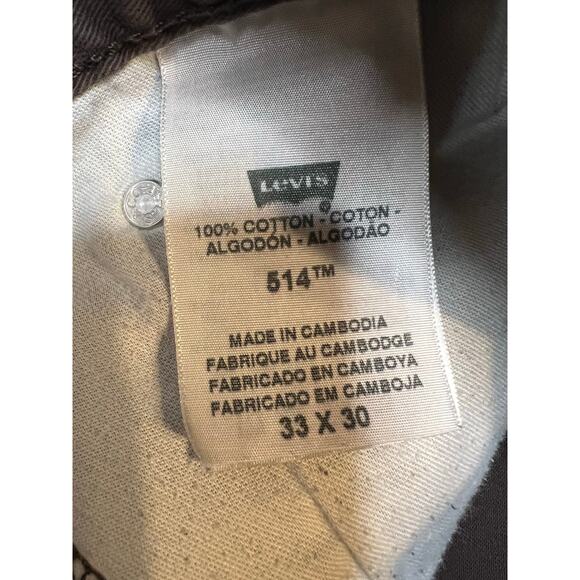 Levi’s 514 Brown Straight Leg Jeans Men’s 33x30 - Picture 6 of 12